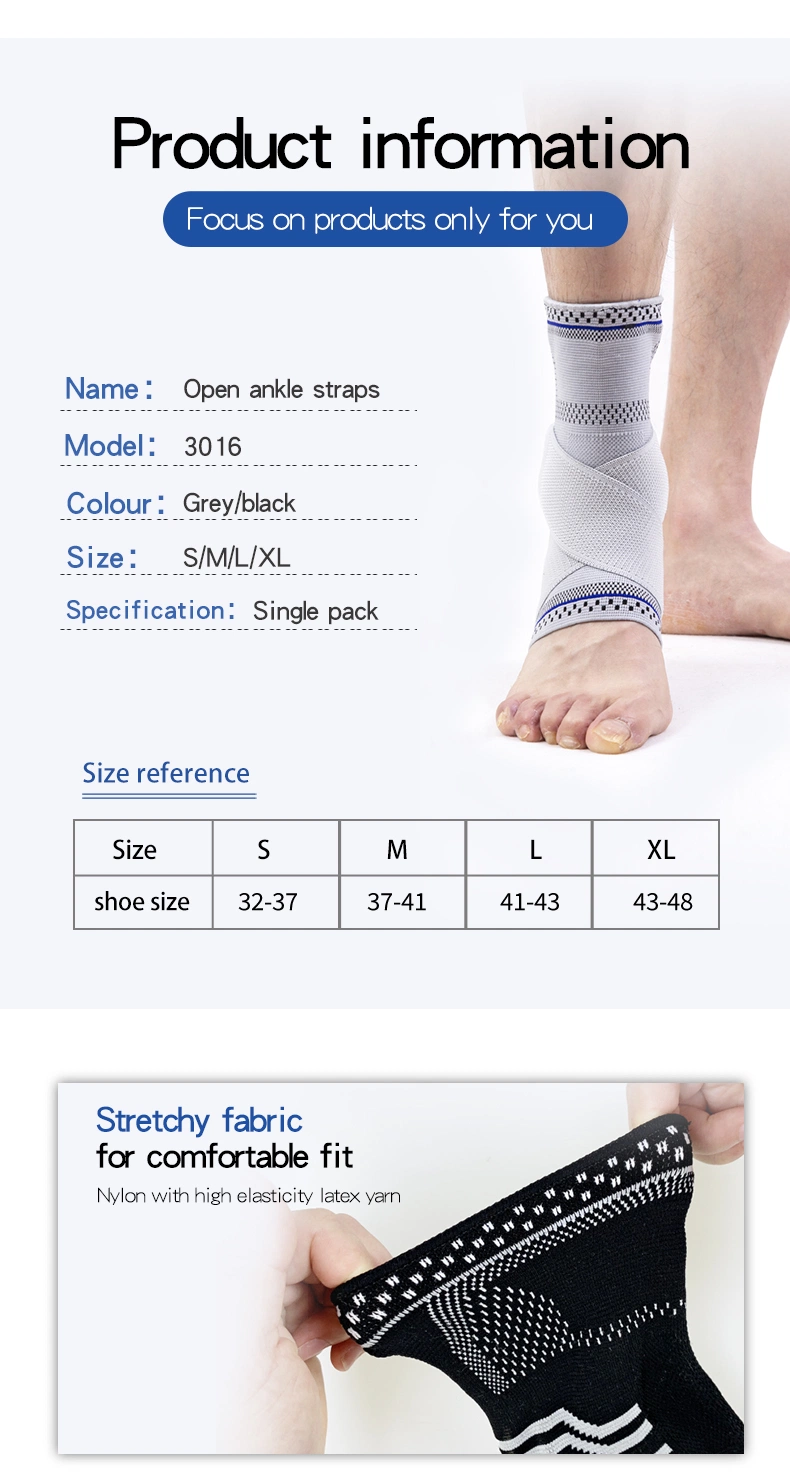 Wholesale/Supplier Custom Ankle Brace Support Compression Sleeve Elastic Breathable