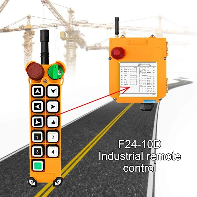 El suministro directo de fábrica F24-10d/S Malacate Industrial polipasto eléctrico de 4 botones el transmisor y recibir el interruptor de control remoto inalámbrico