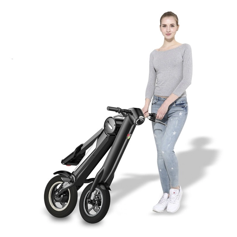 Mini rueda el diseño de moda se siente Scooter eléctrico plegable bicicleta eléctrica mini bicicleta eléctrica Scooter eléctrico de una bicicleta