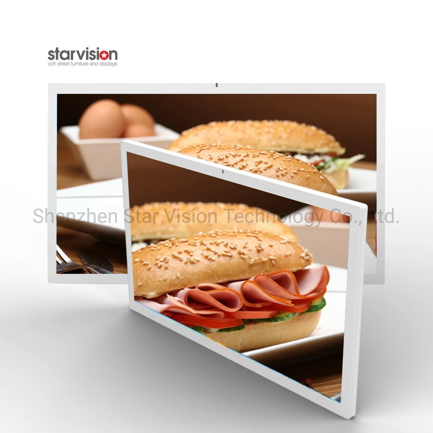 High Definition 1080P Customize Horizontal LCD Advertising TV for Elevator