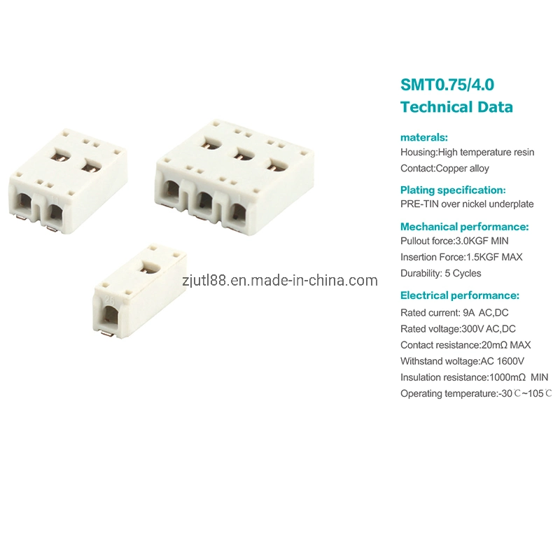 SMD Connector LED Board Metal SMT Connector Wago