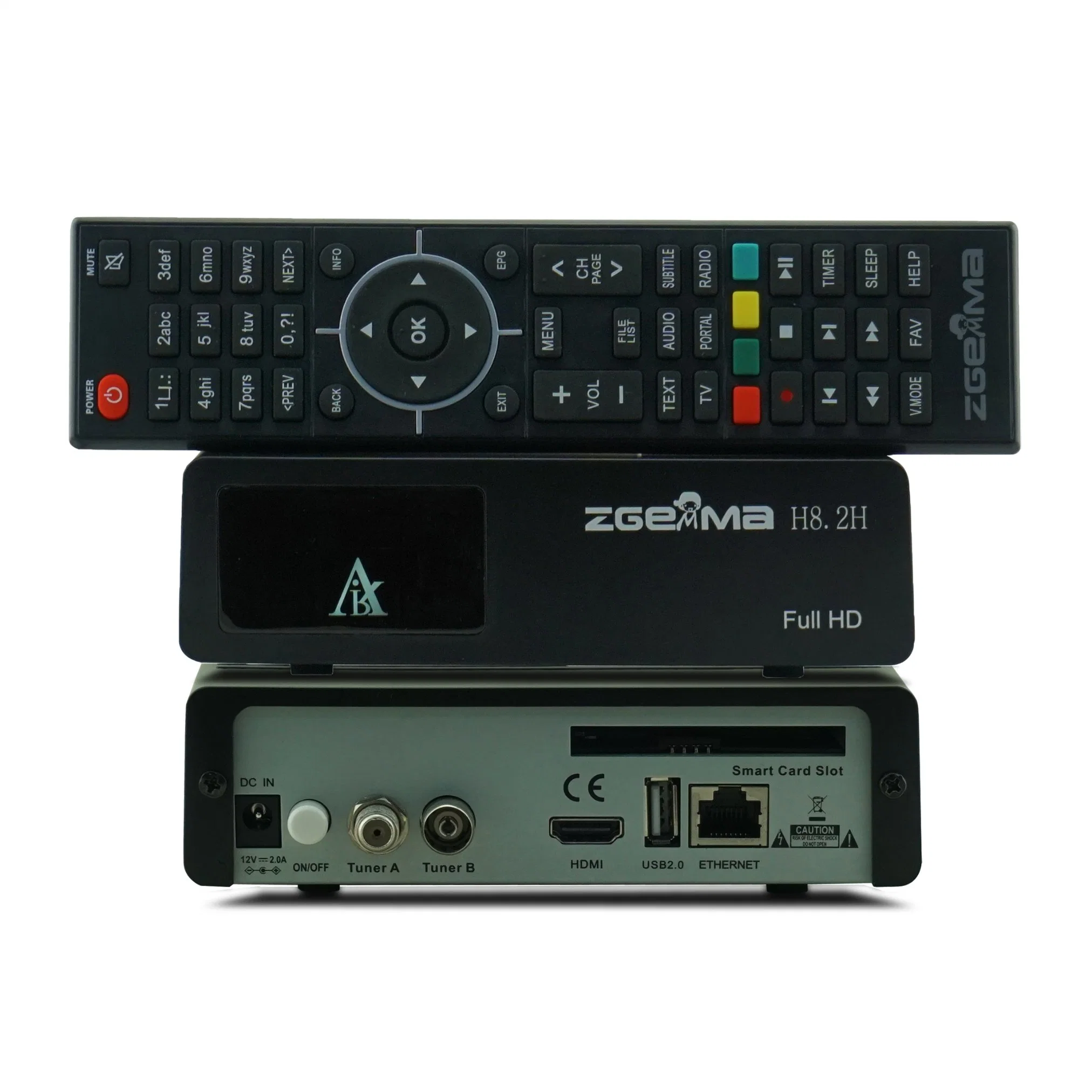 Satellite TV Receiver 1080P@60 Fps Decoding Linux Operating System Zgemma H8.2h DVB-S2X