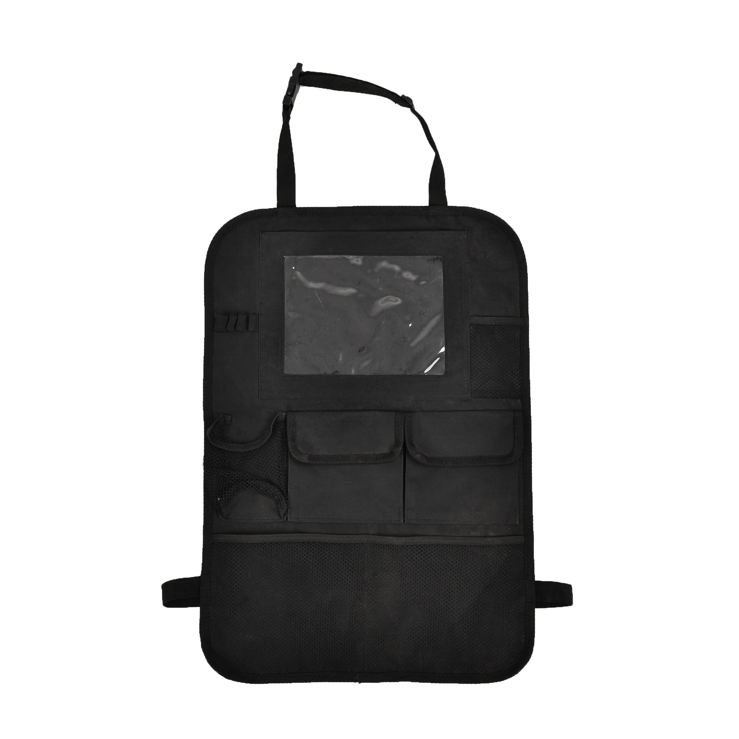 Black Strong Storage Bag Multiply Pockets Simply Design