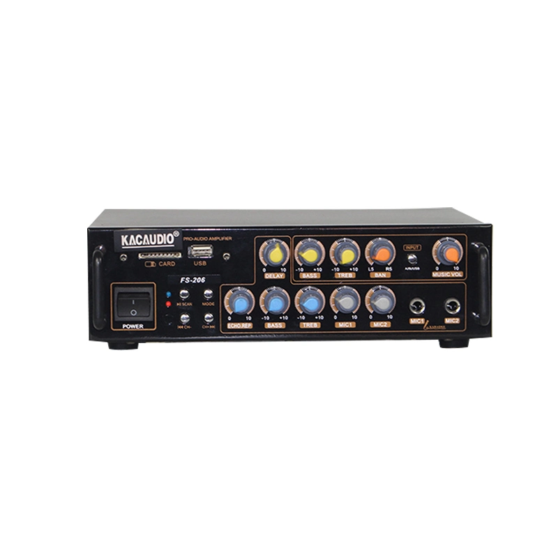 40Hz--20kHz Frequency Range Karaoke Power Amplifier with 2 Channels
