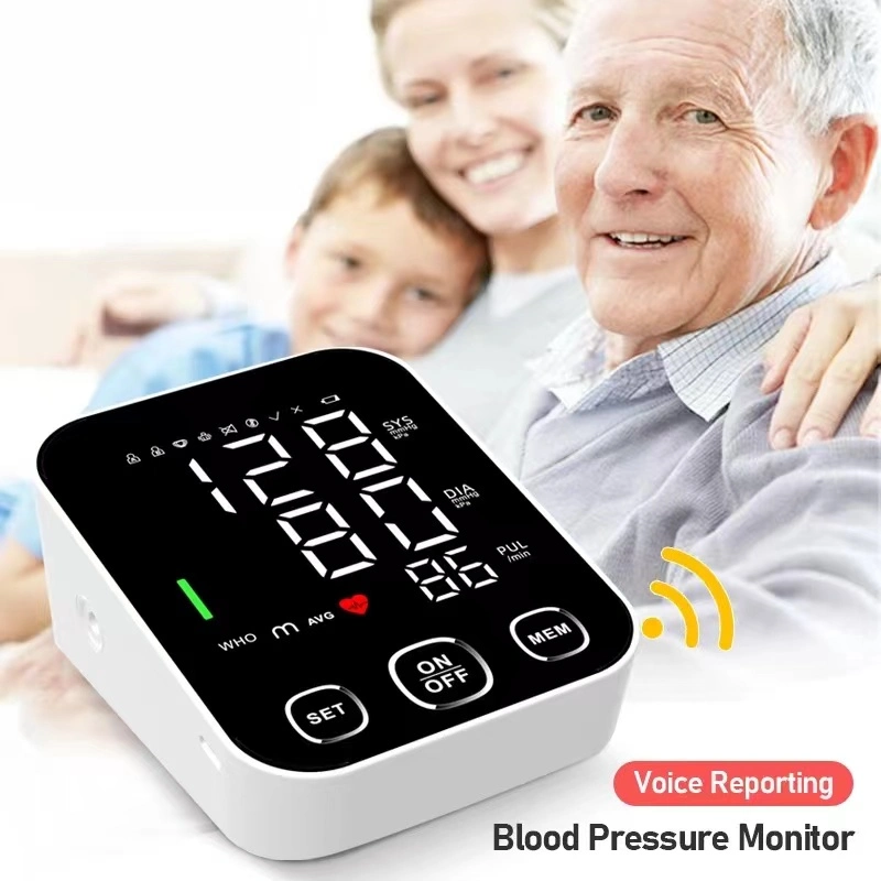 Bp sphygmomanomètre électronique numérique automatique Moniteur de pression sanguine du bras supérieur