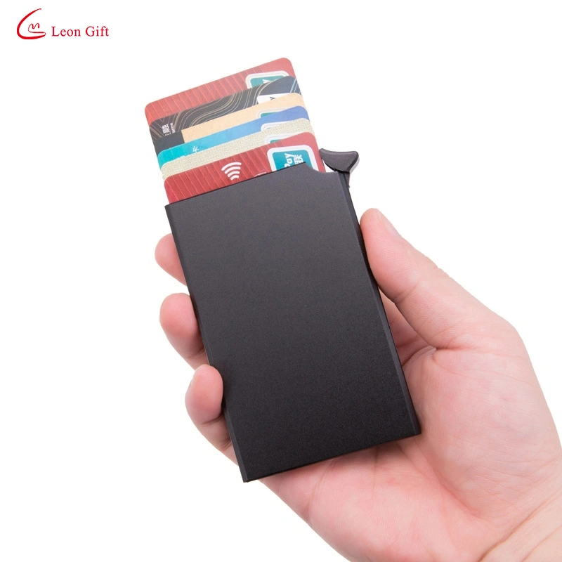 1days Shipment Customize Logo Wallet Card Holders ID Credit Plastic PVC Leather Business Place Magnetic RFID Aluminum Alloy Card Holder