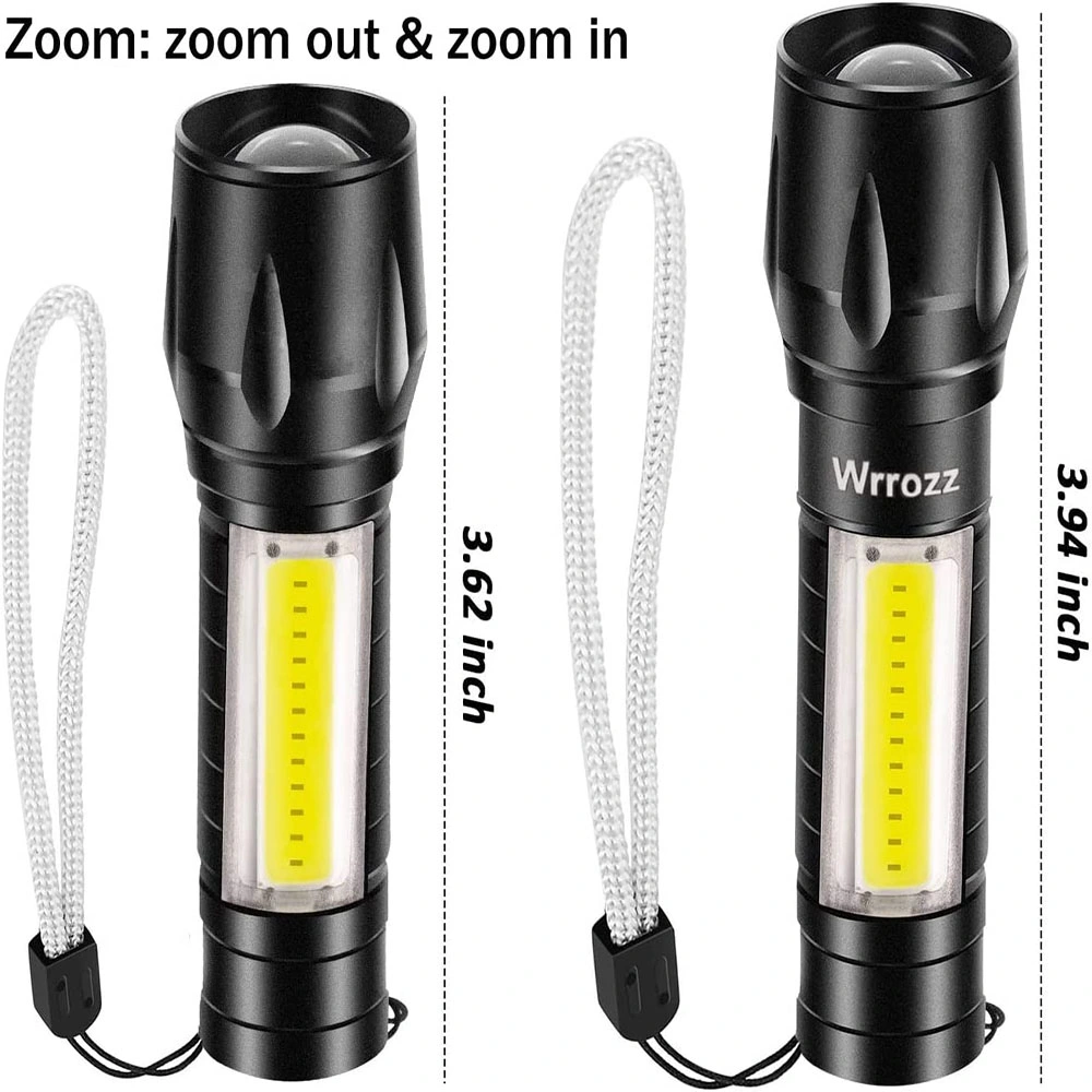 Super Bright Handheld Pocket with COB Side Searchlight High Lumens LED Flashlight