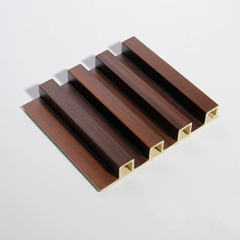 Wholesale/Supplier Wood Composite Interior Fluted Panels WPC Wall Panel Clading Indoor Fireproofing Wall WPC Co-Extruded Fluted Cladding Panel