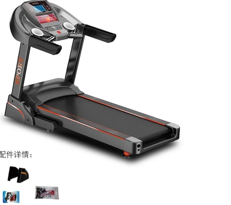 Professional Electric Digital Folding Treadmill -Electric Folding Exercise Machine Extended Safety Skid Track Portable Treadmill