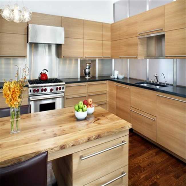 European Style Cheap Solid Wood Modern Design Kitchen