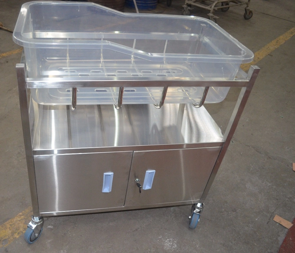 Hôpital Meubles bébé en acier inoxydable lit bébé avec armoire (THR-B003)