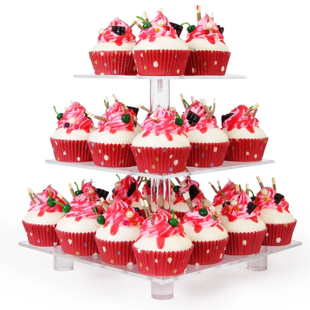 Clear Acrylic Wedding Cake Stand Cupcake Stand Tower/Food Display Stand Party Supplies