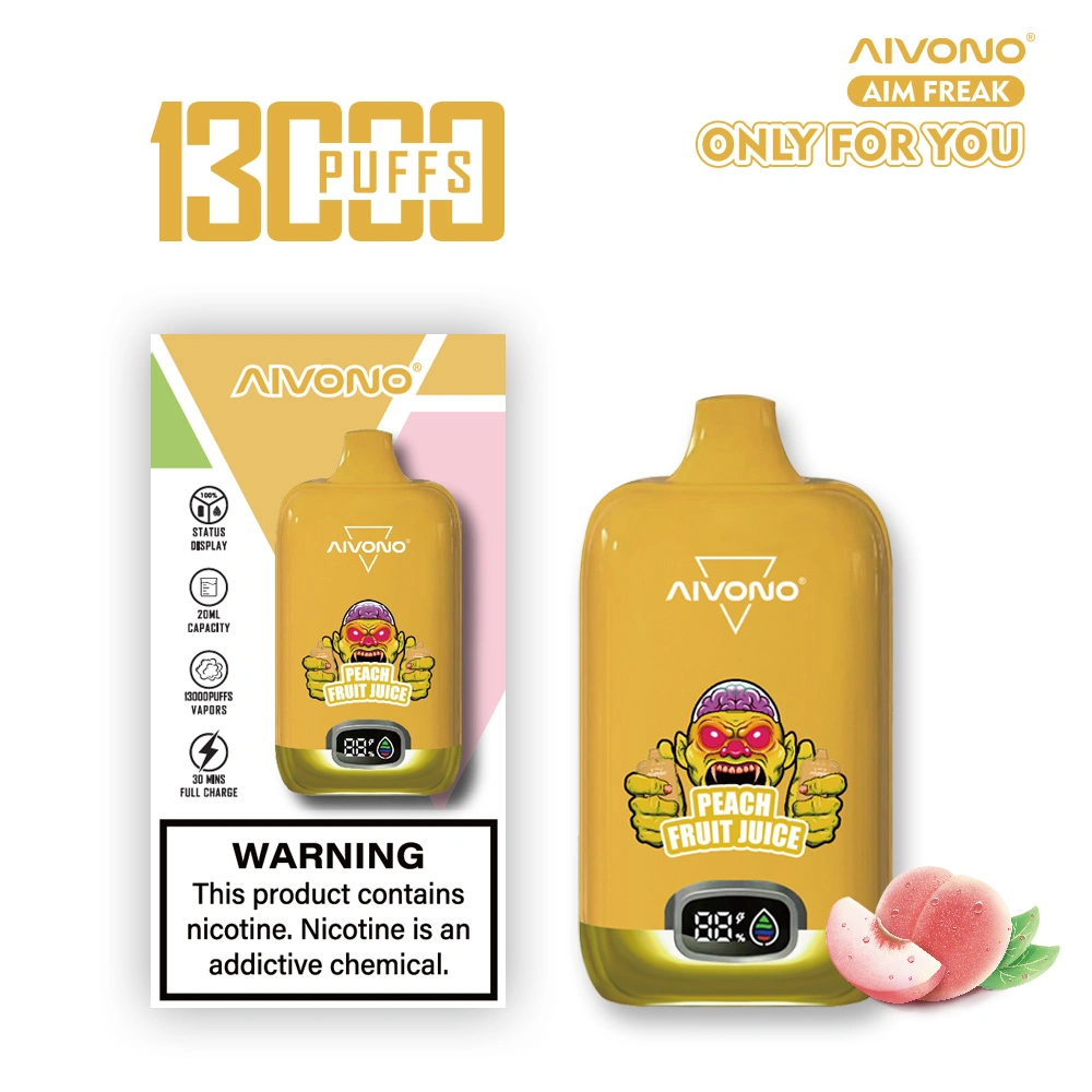 Aivono Vape 13000 Puffs LED Display Digital Vaping Mod Disposable/Chargeable Vape Vs Randm Vape 12000 Puffs E Cig Wholesale/Supplier Electriic Cigarette Pod