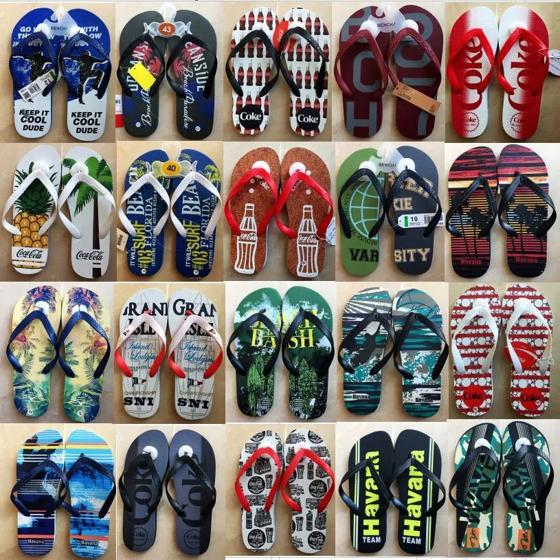 Mixed Men's and Women's Flip-Flops Goods Couples Flip-Flops Men's Beach Slippers