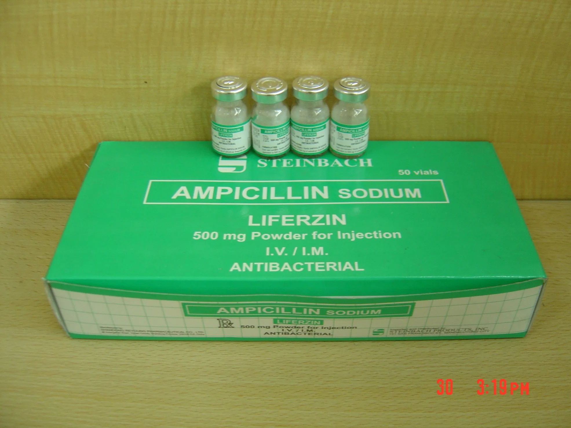 L'ampicilline sodique pour injection Reyoung Chine