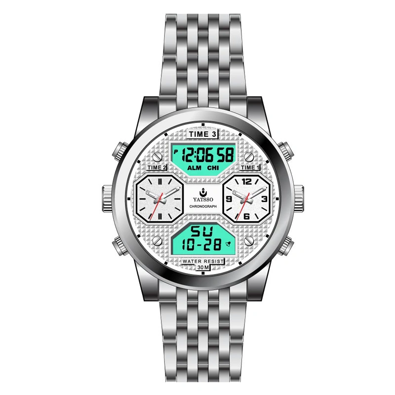 Reloj de acero inoxidable personalizable para hombre Yatsso con características personalizables OEM Marca