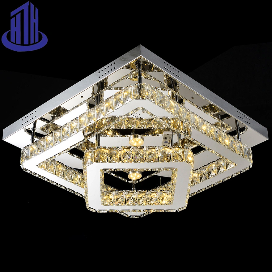 Modern Crystal Square Kitchen Island Wholesale/Supplier LED Ceiling Light (9034)