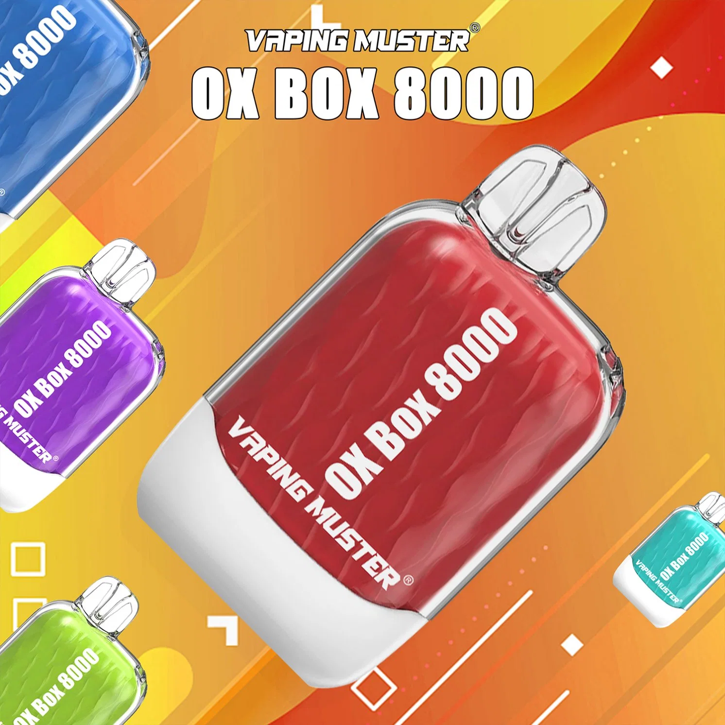 Mini VAPE 16ml Puff Bar Caja de Ox 8000 Puffs E Liquid vape Wholesale/Supplier I lápiz VAPE desechable OEM VAPE ODM