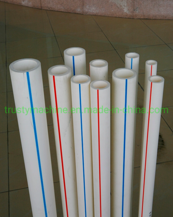 Plastic PPR / Pert PE PVC Pipe Making Extruder Production Line / Extrusion Machine