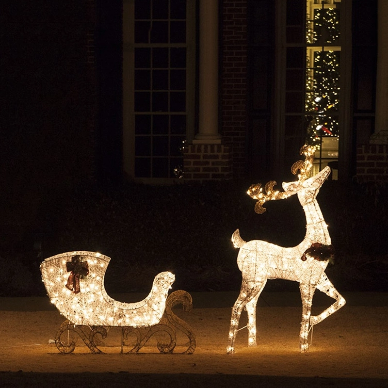 Outdoor Modern Motif Light up Reindeer Christmas Outdoor Decoration for Sale