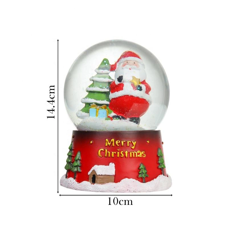 2023 Xmas Santa Souvenirs Snow Globes Christmas Globe Shoe Shaped Ceramic