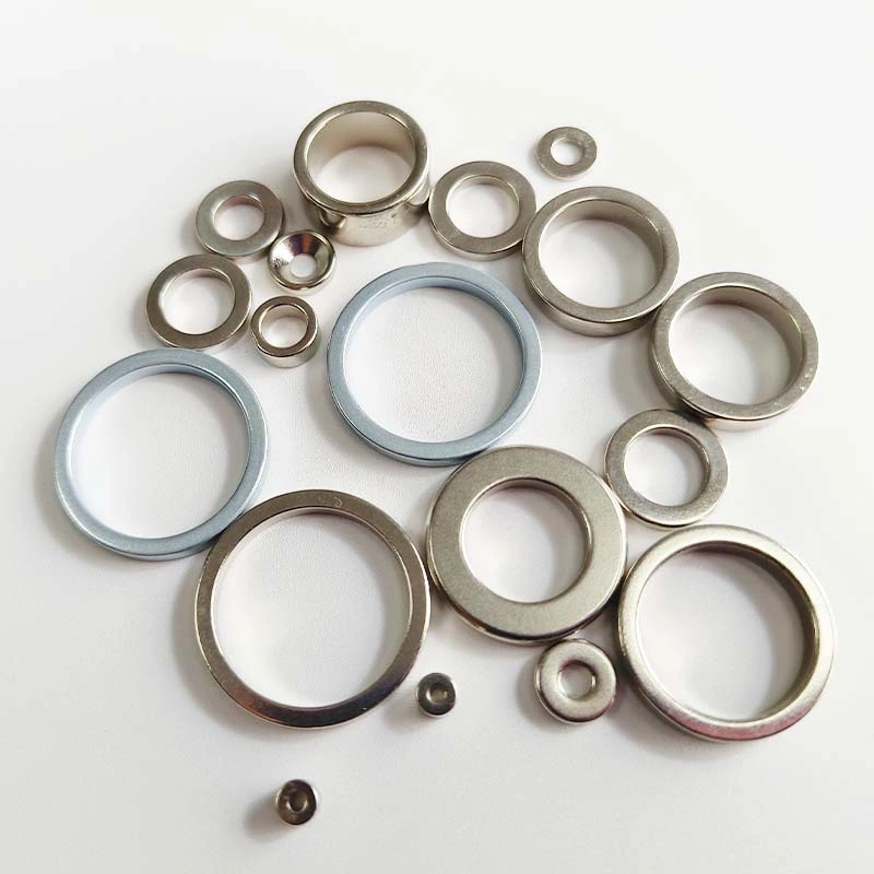 Custom N35 Sintered Neodymium Strong Power DC BLDC Motor Rings Magnets