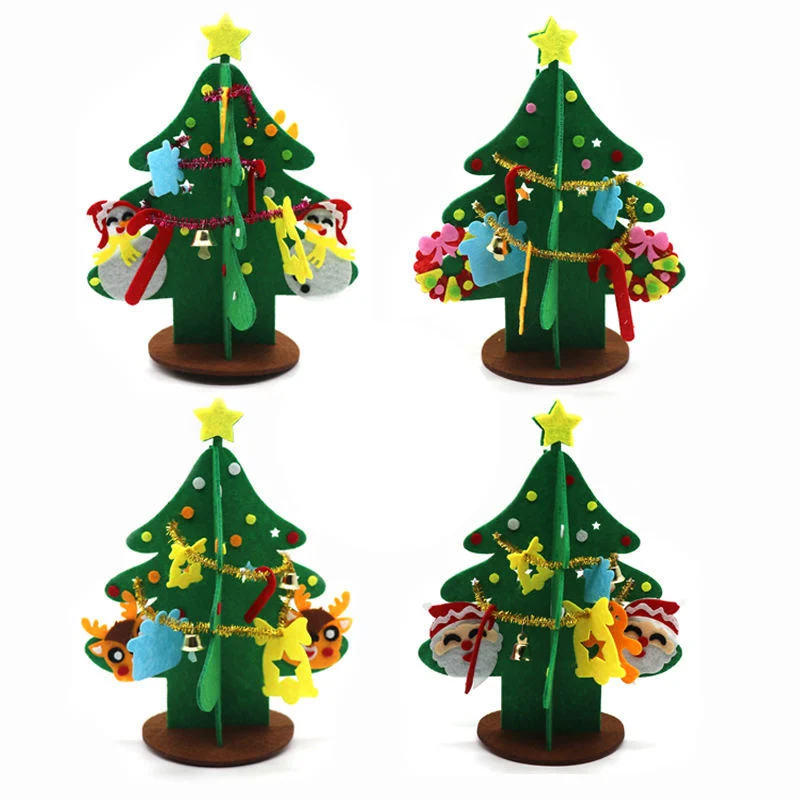 Christmas Tree Craft Assembly Easily Decorative Interesting Handmade Tree
