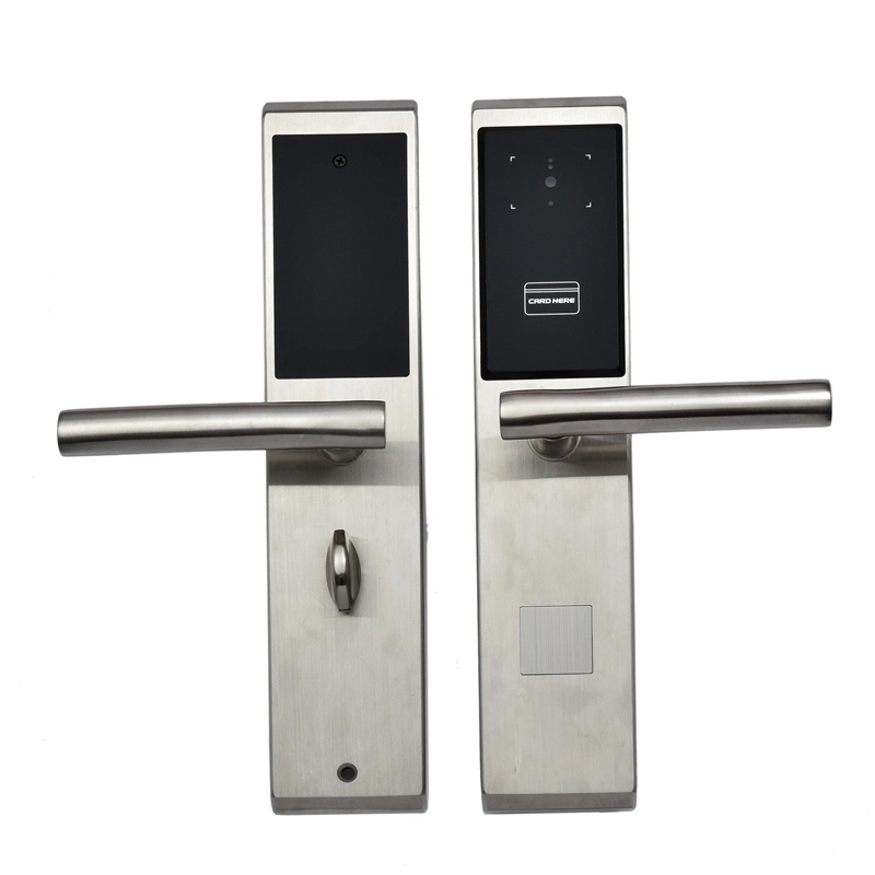 Stainless Steel Hotel Lock with Qr Code Opening and MIFARE Card