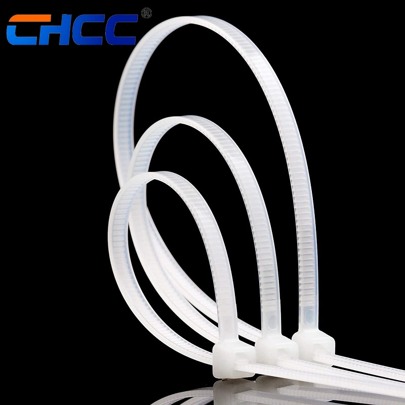 10*200mm Nylon Zip Tie Wire Tie Zap Strap Nature/White