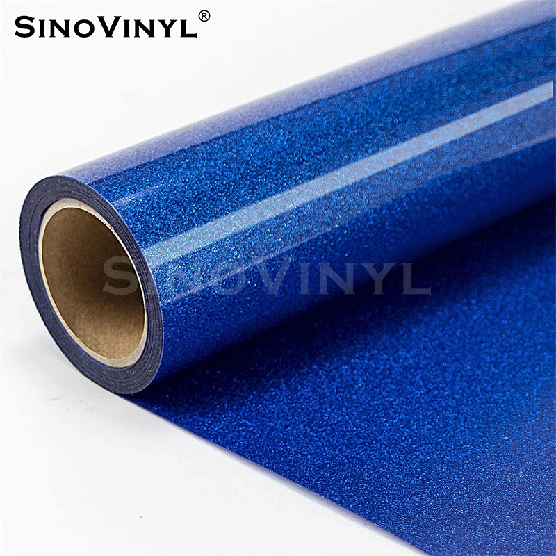 SINOVINYL Glitter Thermal Transfer Vinyl For T-shirt Clothes Hats And Other Textiles