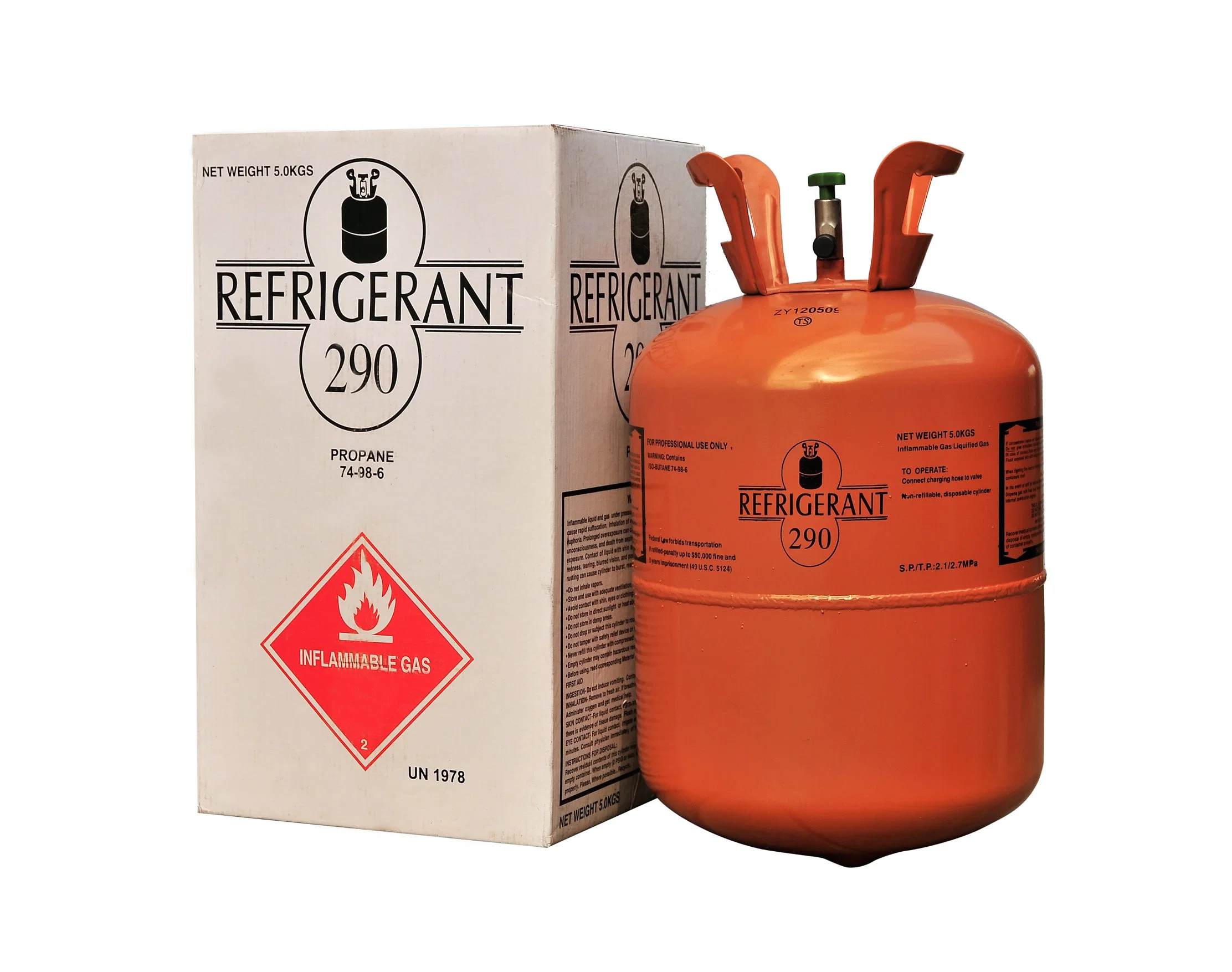 99.9% Purity Refrigerant Gas R290 Propane