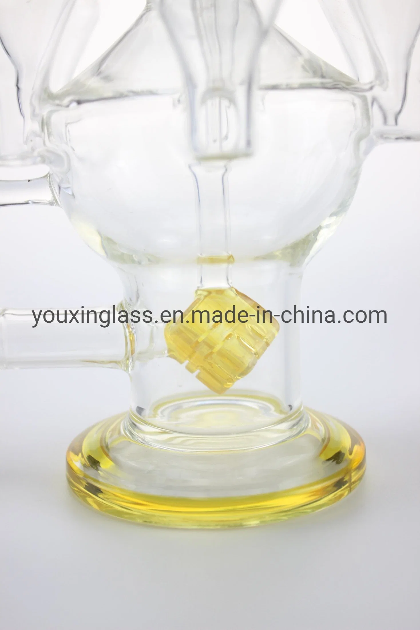 New Style Hot Sale High-End Electroplate Smoking Water Pipe Glass Smoking Water Pipe in Stock