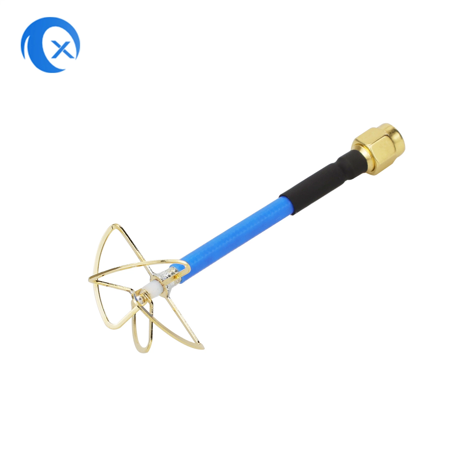 Fpv 5.8GHz Circularly Polarized High Gain Cloverleaf Antenna Set SMA Male Connector