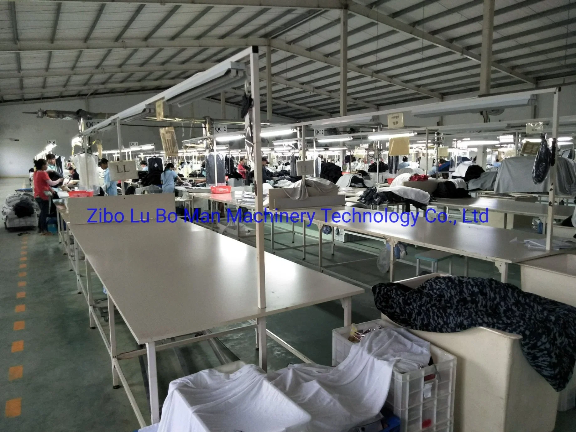 Custom Made Garment Factory Fabric Inspection Table with Lighting