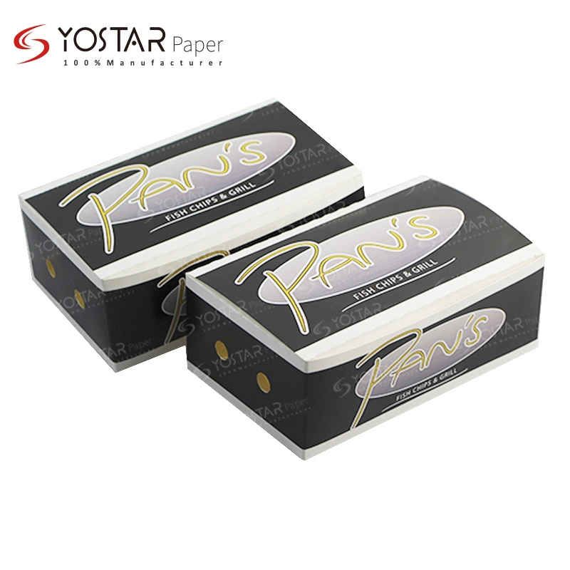 Custom Takeaway Fish Chips Food Packaging Food Grade White Cardboard Paper Boxes