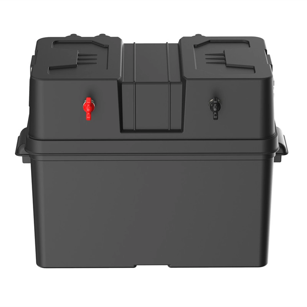 Portable Plastic 12V Waterproof Automotive Battery Box Safely Stores RV Marine Batteries