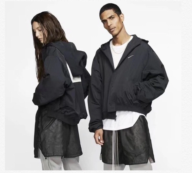 Factory Small MOQ Blank Mens Hoodie Custom Pullover Windbreaker Jacket