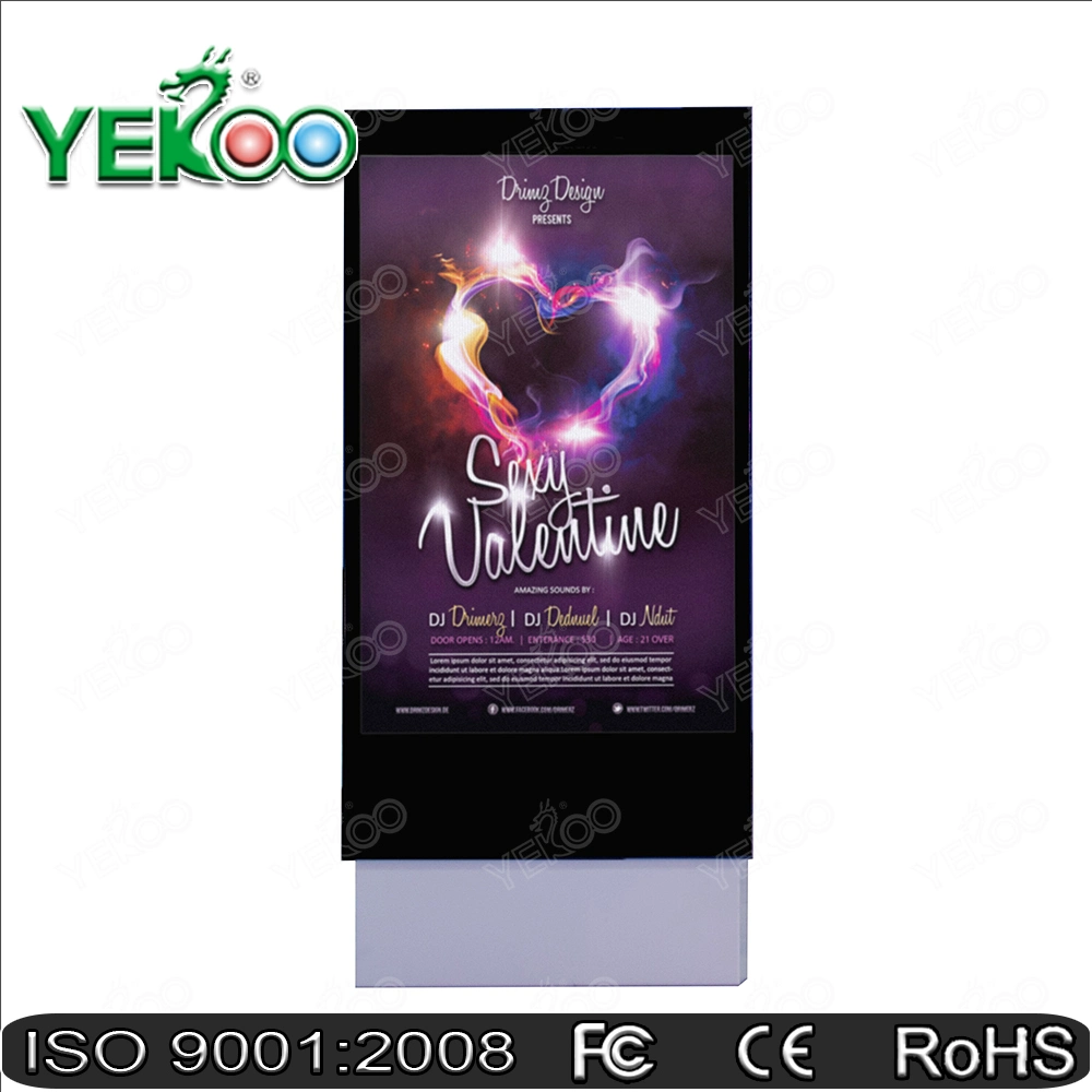 P3 Outdoor Full Color High Brightness LED Screen Advertising Kiosk