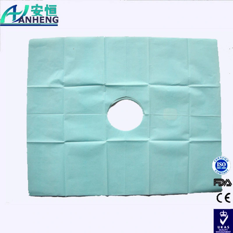 Disposable 3ply Paper+1ply Poly Patient Bib with CE Disposable Bib Excellent Waterproof