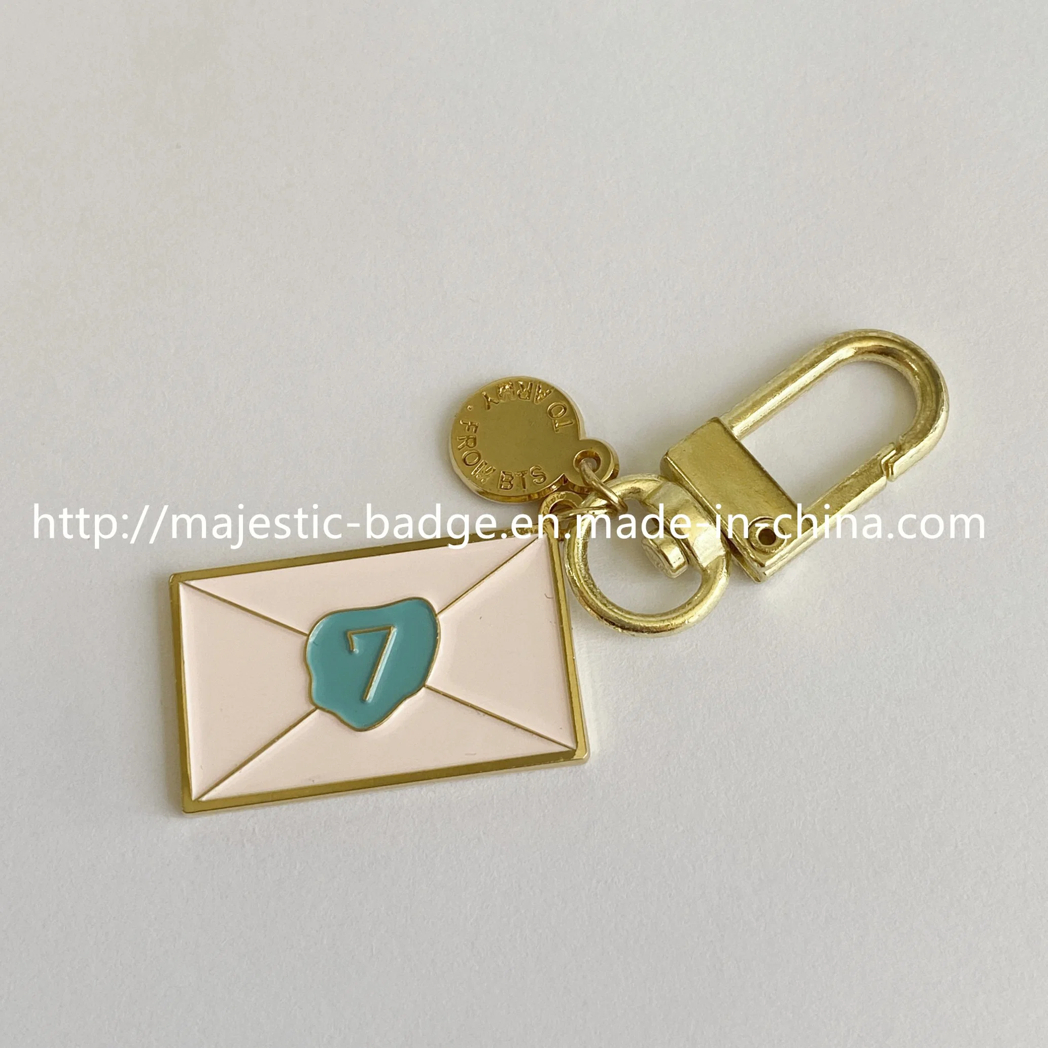 Custom Gold Plating Soft Enamel Keyring