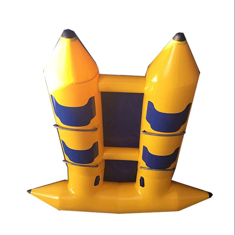 Fliegenfischen Aufblasbare Banana Boot Wasserrute für Fliegen handbar Reel Tube Toy RC Steuerung Roe Forelle Sitz Spielzeug Sport Fliegende Fische