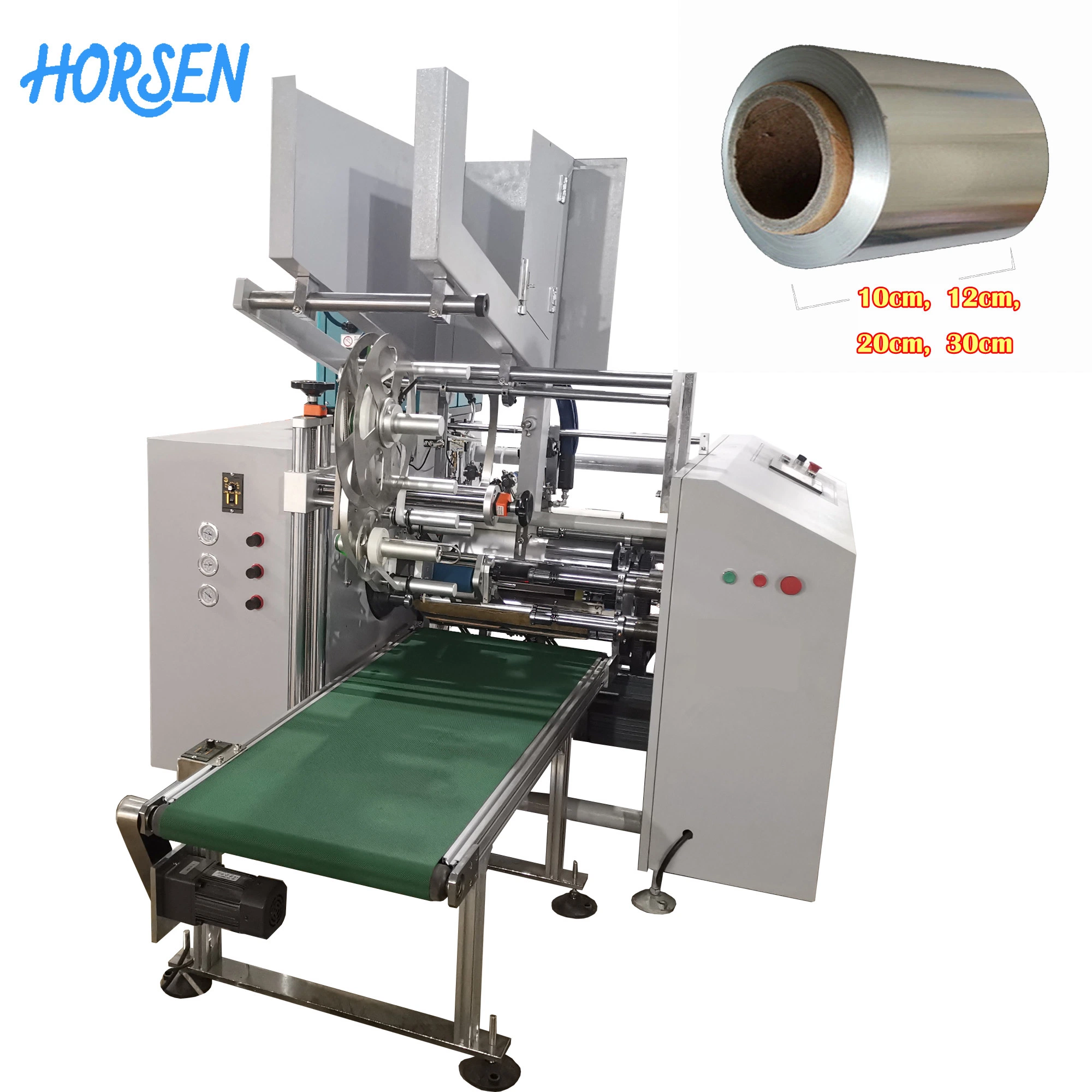 Auto Aluminium Foil Food Paper Silicon Paper Cling Film Stretch Film Wall Paper Nonwoven Fabric Thermal Paper Rewinder Rewinding Warping Machine