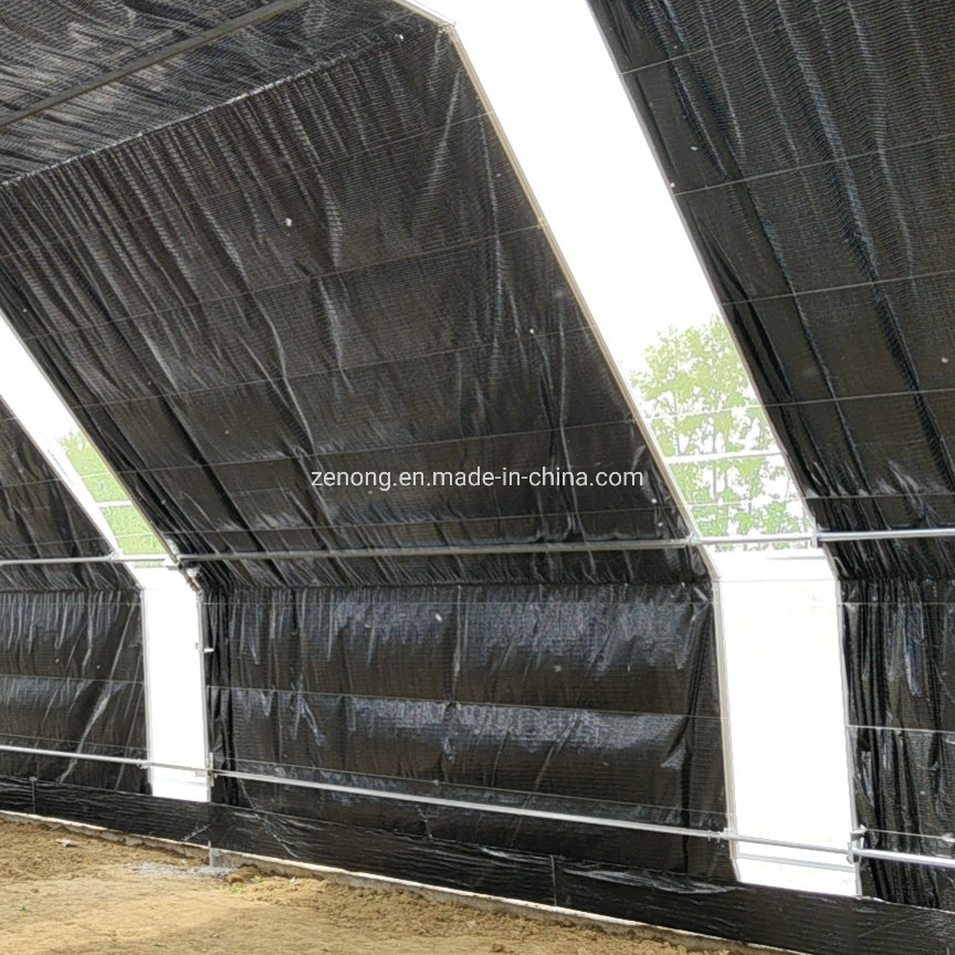 Light Deprivation System Tunnel Greenhouse 100% Shading with Blackout System