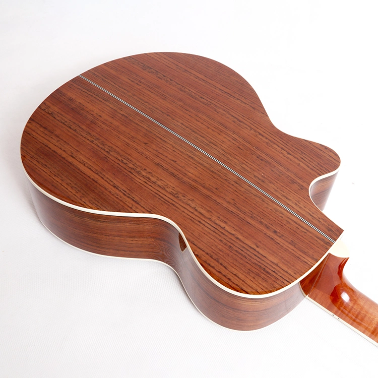 China Guitar Factory High quality/High cost performance Walnut Plywood Electric Acoustic Guitar