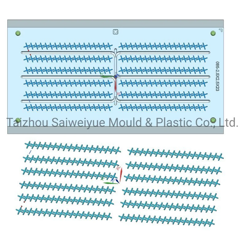 Guide de bricolage pour la pose de croisillons en plastique pour moules d'injection de céramique de positionnement mural.