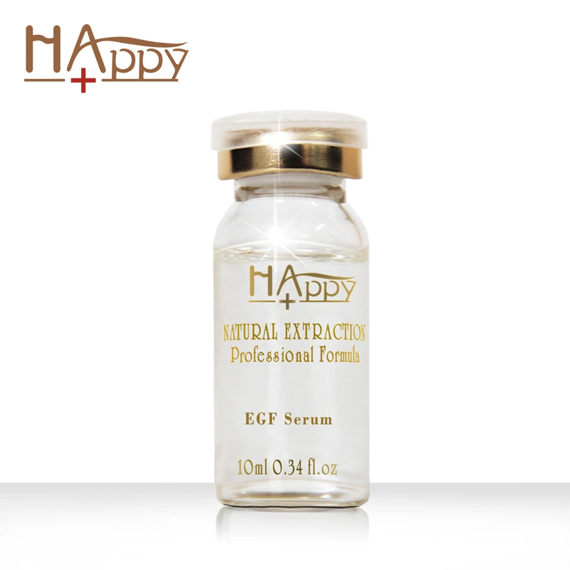 Meilleur produit à base de plantes sûr, sérum Happy+ EGF pour les rides de la peau.