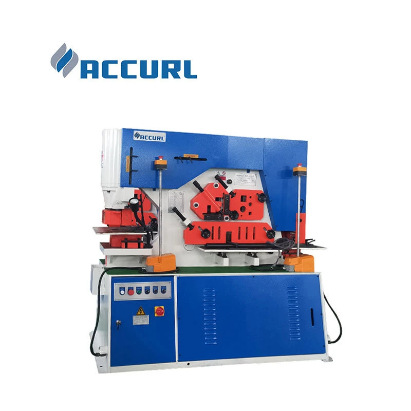 Q35y Series Hydraulic Iron Worker Machine, Combined Punching and Shearing Machine, 45t - 250t Ironworker Round Bar Cutting