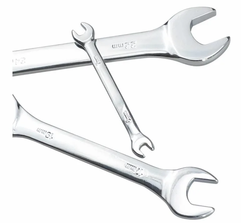 Chrome Polished Durable 6-30mm Multi-Sizes Double Open Ends Wrench