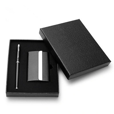 Promotion Classical Leather Business Office Stationery Men Gift Sets