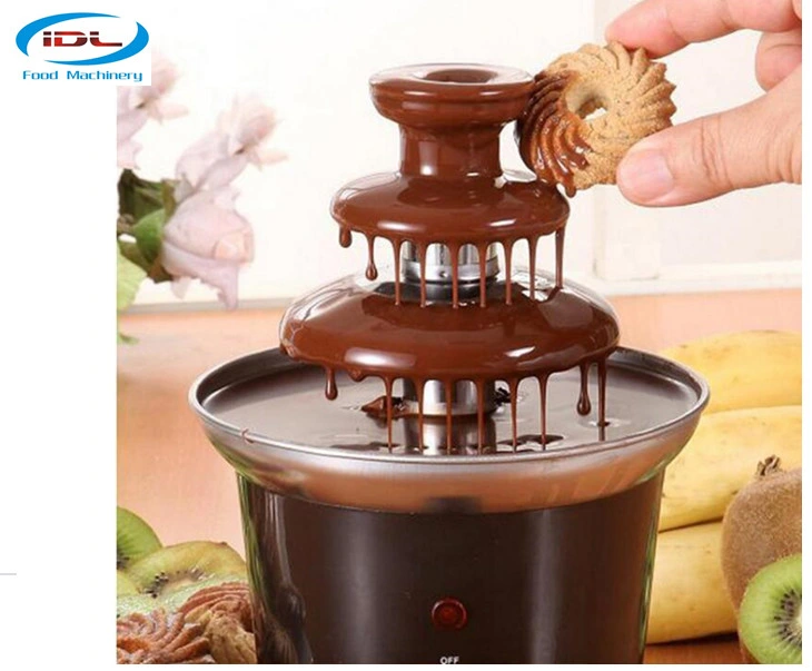 Stainless Steel Home Use Chocolate Fountain with 3 Tiers